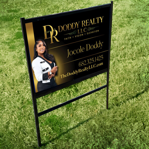 Real Estate Sign 36x24 (Frame and Insert) Thumbnail