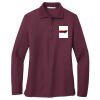 Women's Silk Touch Long Sleeve Polo Thumbnail